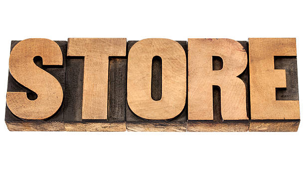 istock store word in wood type 157320322