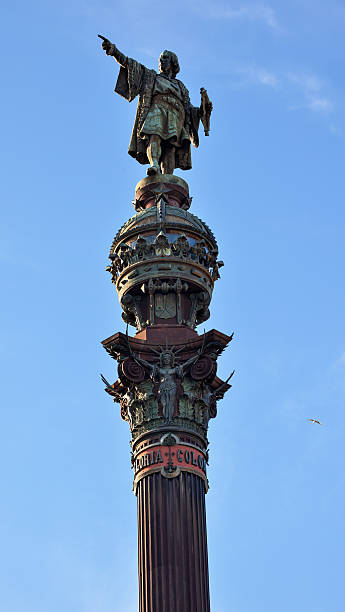istock Columbus Pointing Pillar Monument Barcelona Spain 157321656