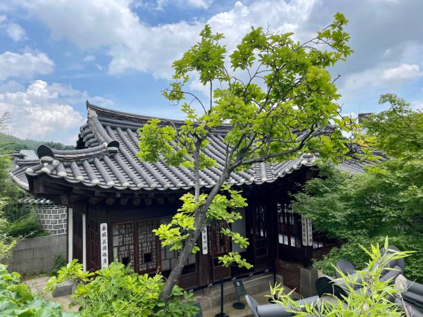 istock Korean Hanok House in Summer 1573247797