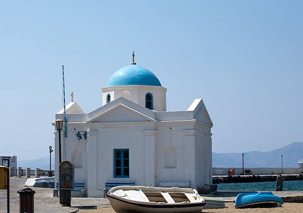 Greek church stock photo