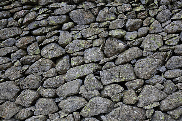 muro de pedra - trockenmauer imagens e fotografias de stock