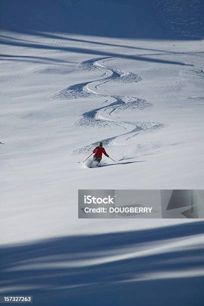 スキーエリアを行く新鮮なパウダー - 1人のストックフォトや画像を多数ご用意 - 1人, バイタリティ, リーダーシップ