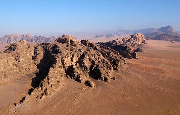 istock Wadi Rum Desert beautiful landscape from above. Jordan. 157327274
