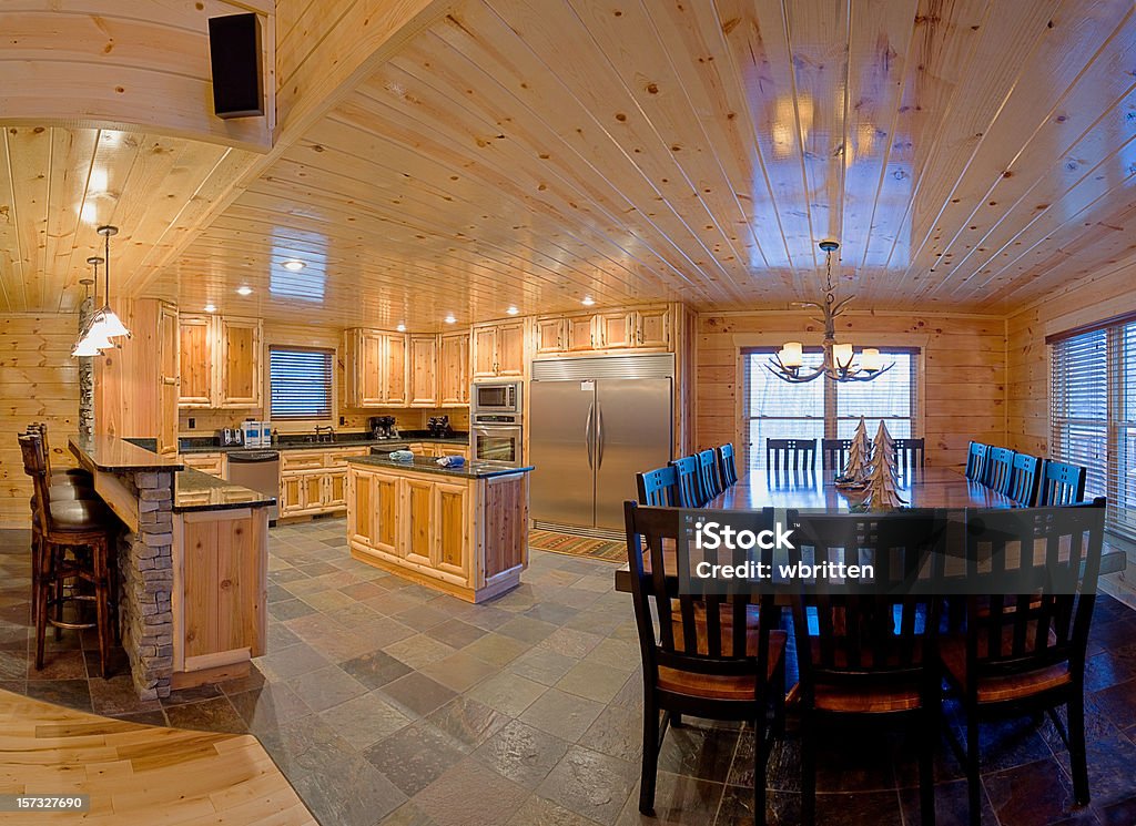Moderne Blockhütte Küche (XXL - Lizenzfrei Faszination Stock-Foto