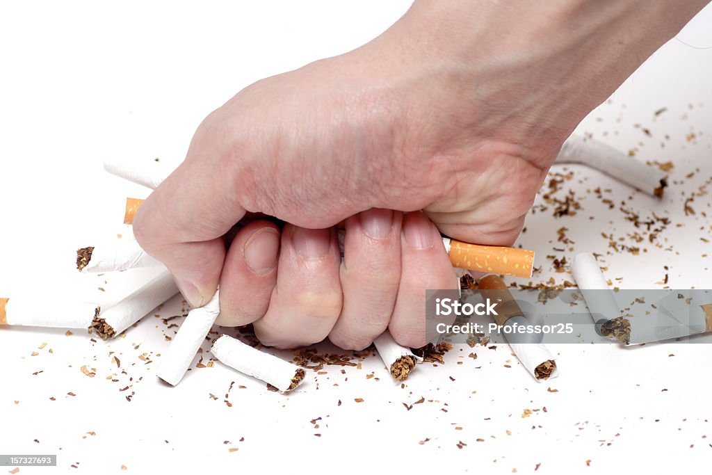 No Smoking!  Addict Stock Photo