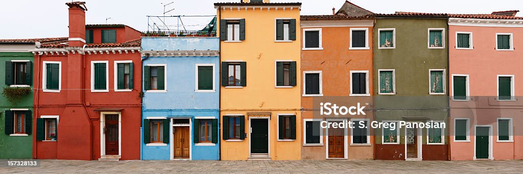 Colorido Burano - Royalty-free Itália Foto de stock