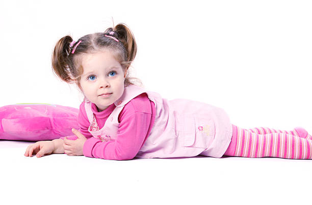Beauty toddler on the floor with a beautiful expression (portrait). More pictures of this baby at my gallery