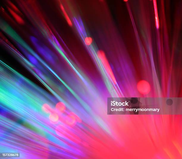 Burst Of Pink Turning Into Colorful Streaks Stock Photo - Download Image Now - Abstract, Backgrounds, Celebration