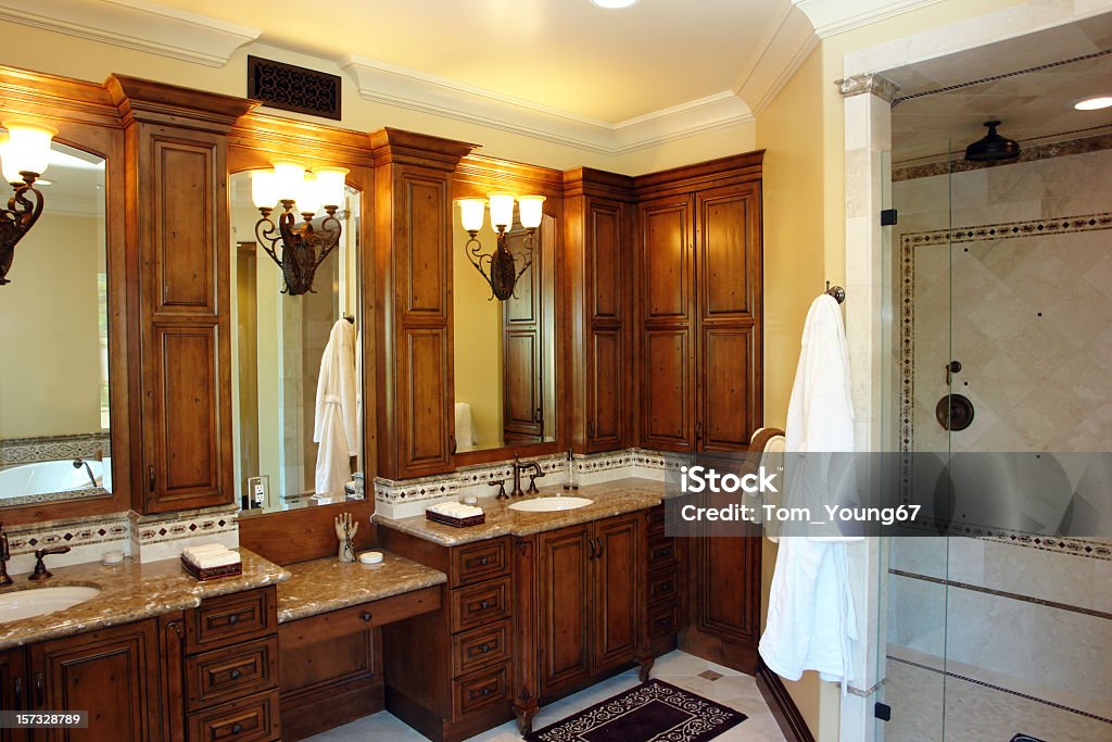 Luksusowa łazienka - Zbiór zdjęć royalty-free (Architektura)