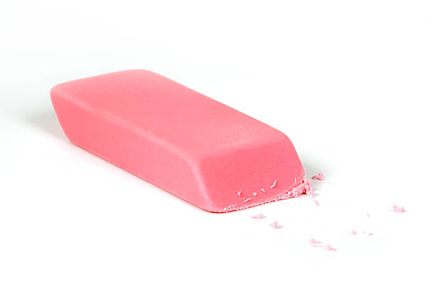 Pink eraser - First mistake  eraser photos stock pictures, royalty-free photos & images