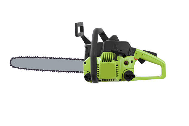 Chainsaw Isolated  chainsaw stock pictures, royalty-free photos & images