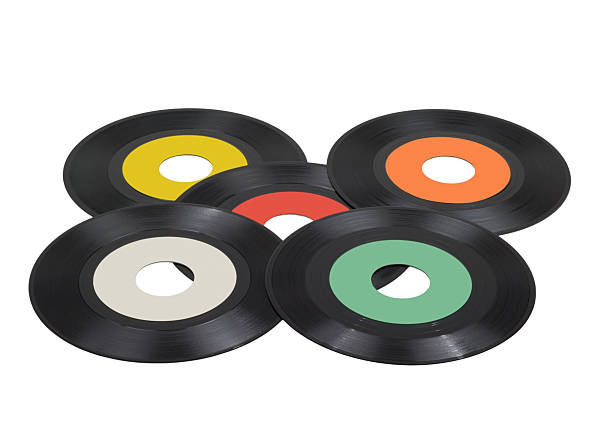 istock Five Old 45rpm Records 157329069