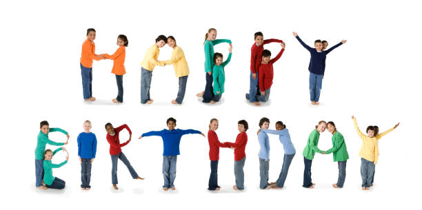 istock Diverse School Children Spell Happy Birthday 157329247
