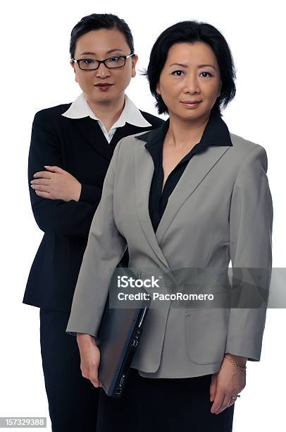 Azjatycki Biznes Kobiety Serii - zdjęcia stockowe i więcej obrazów 30-39 lat - 30-39 lat, Azjaci, Białe tło