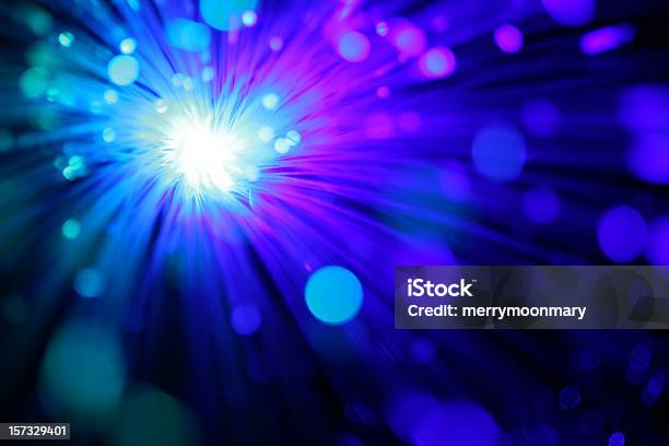 Blue Blurred Sparkler Stock Photo - Download Image Now - Firework Display, Black Background, Blue