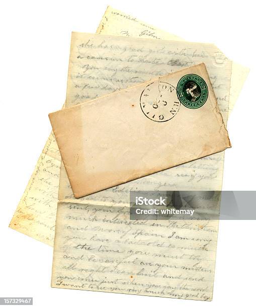 Carta De New Hampshire 1877 - Fotografias de stock e mais imagens de Envelope - Envelope, História, 1870-1879