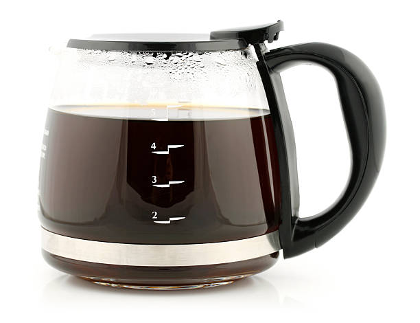 Glass Coffee Carafe Stock Photo - Download Image Now - Coffee Pot, Cut Out,  Drinking Glass - iStock