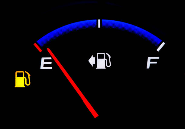 istock Fuel Gauge Showing Almost Empty 157329765