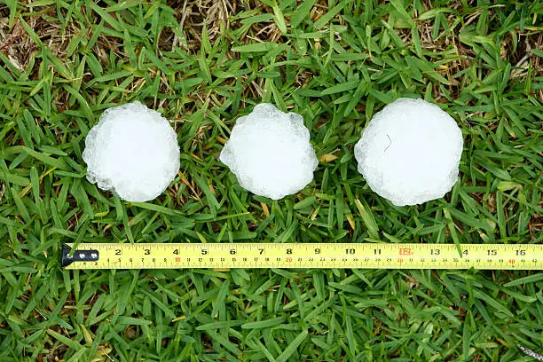 Baseball Size Hailstones