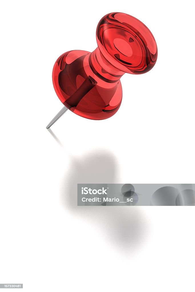 Rosso Pin - Foto stock royalty-free di Puntina da disegno