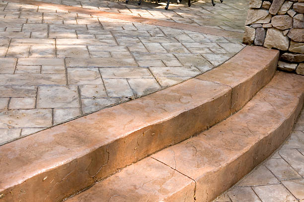 istock Stamped Concrete Patio 157330770