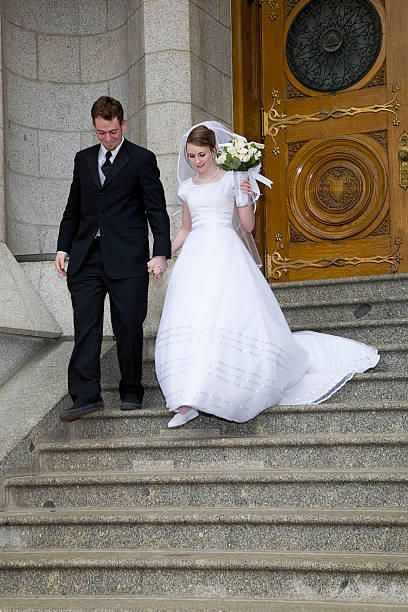 istock Bride and Groom in Doorway 157330817