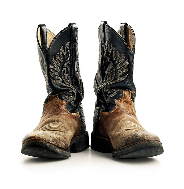 gli stivali - wild west boot shoe cowboy foto e immagini stock