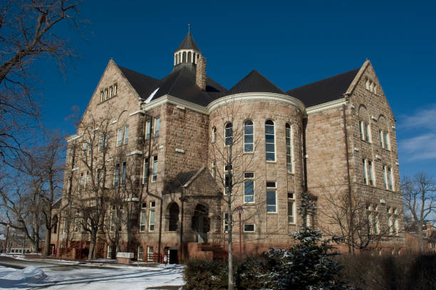 istock Winter snow on Denver University campus Colorado 157330878