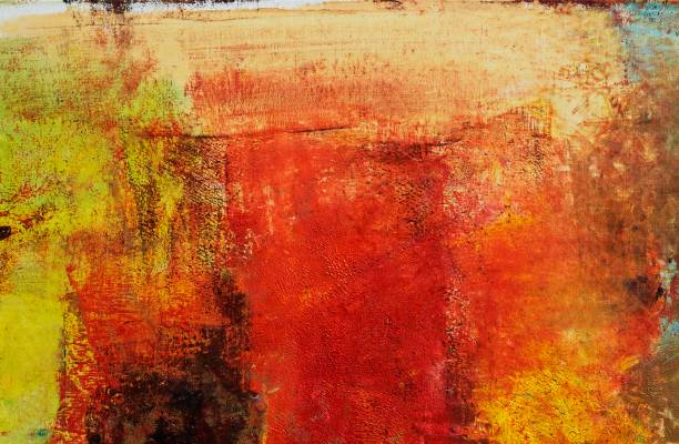 istock Abstract painted yellow  and red art backgrounds. 157330880