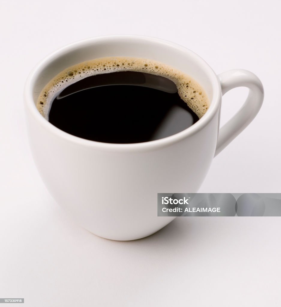 espresso  coffee on white  Coffee Cup Stock Photo