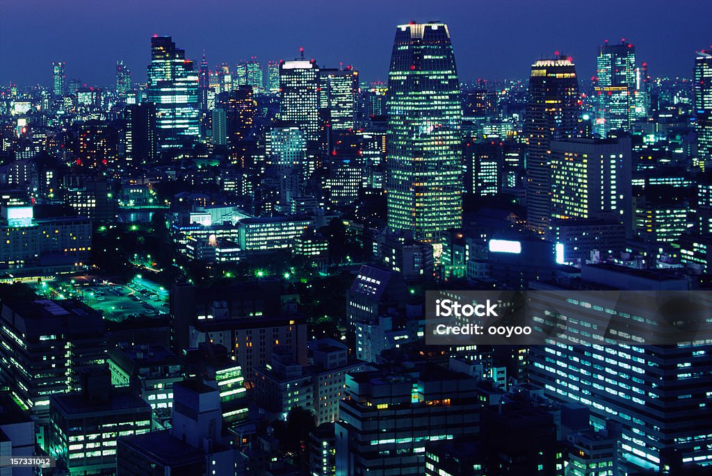 Tokyo à noite - Royalty-free Anoitecer Foto de stock
