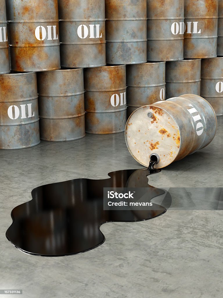 Wyciek ropy naftowej - Zbiór zdjęć royalty-free (Ropa naftowa)