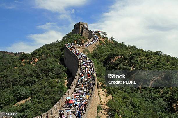 The Great Wall Of China Stock Photo - Download Image Now - Great Wall Of China, Tourist, Crowd of People