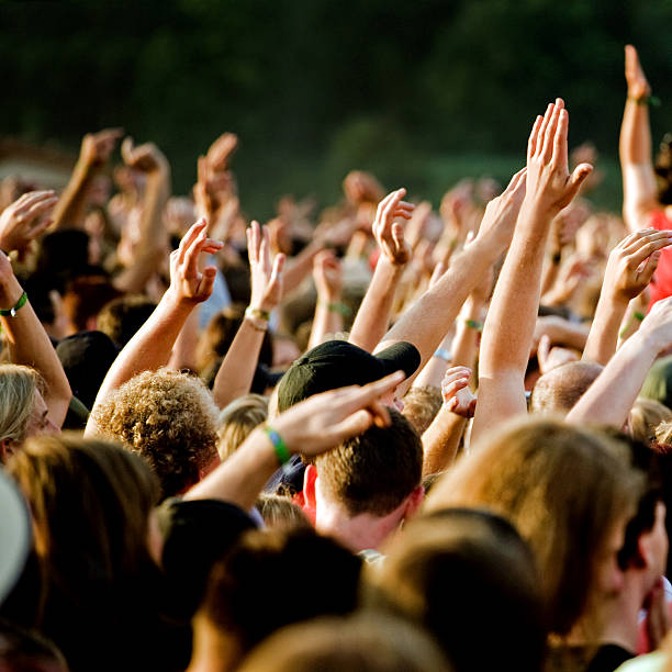 istock hands in a rock concert 157331311