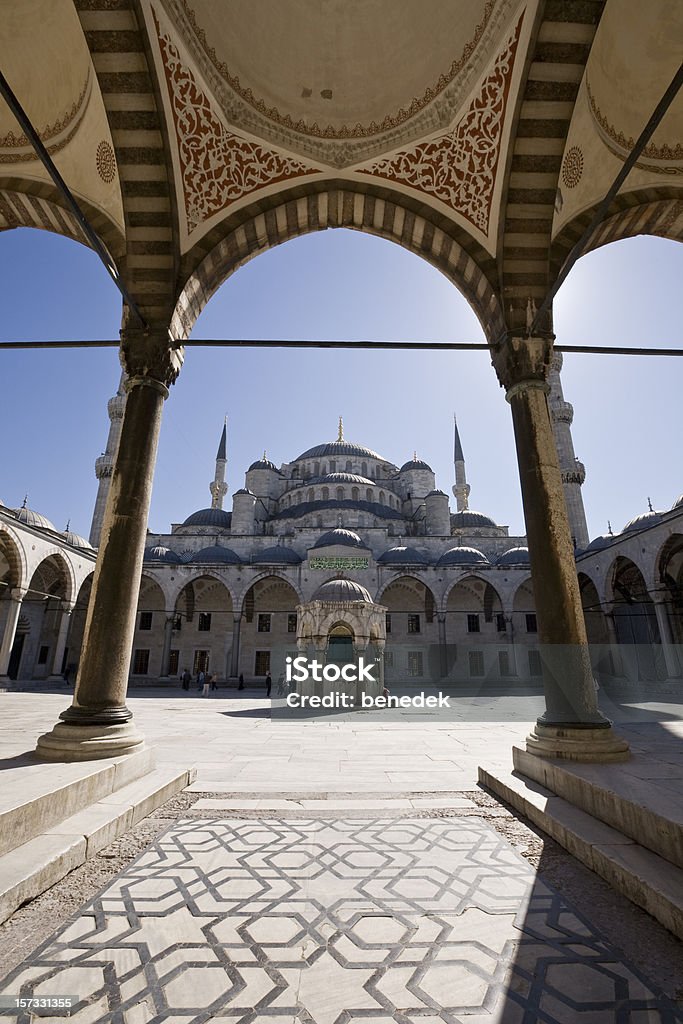 Mesquita Azul em Istambul, Turquia - Foto de stock de Entrada royalty-free