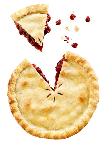 Cherry Pie Sliced stock photo