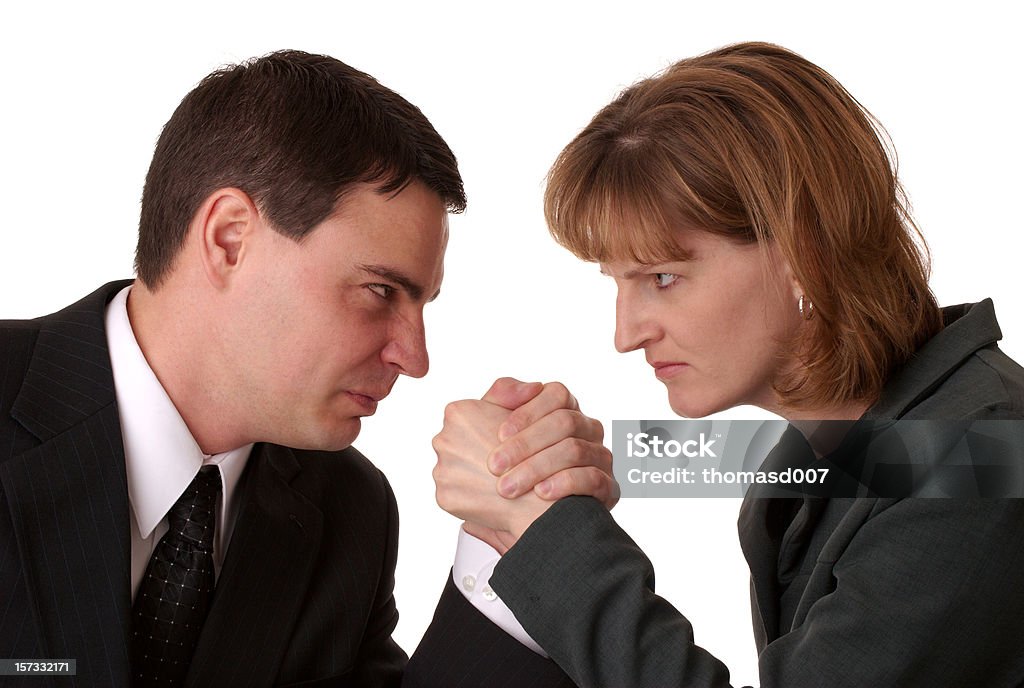 Мужчина и женщина - Стоковые фото Агрессия роялти-фри