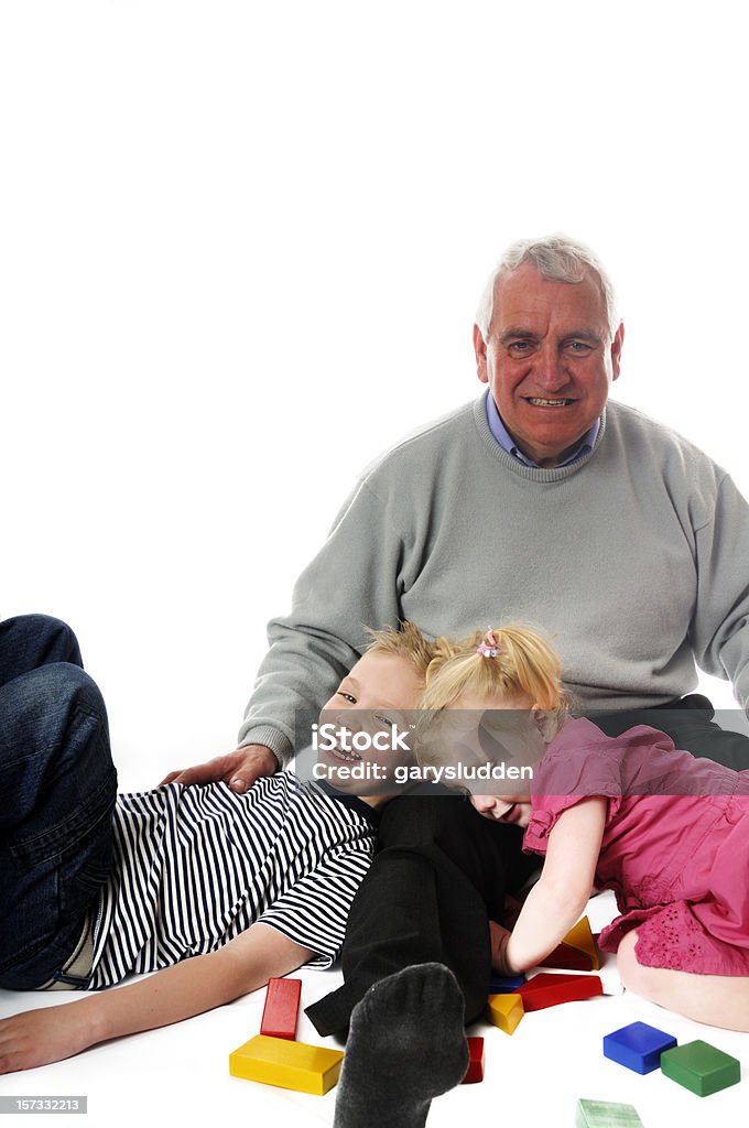 grandad com seus netos - Royalty-free 50 Anos Foto de stock