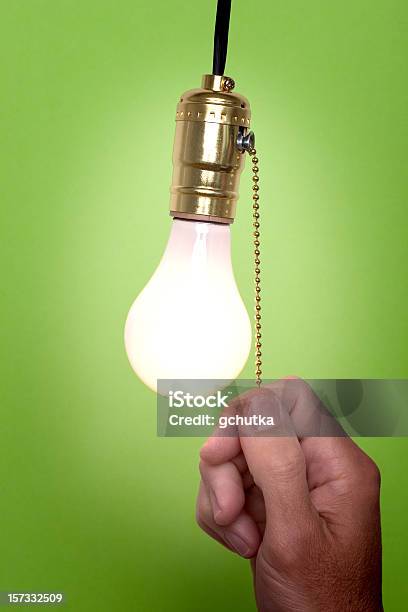 Dont Forget To Turn The Light Off Stock Photo - Download Image Now - Turning On Or Off, Electric Lamp, Light Switch