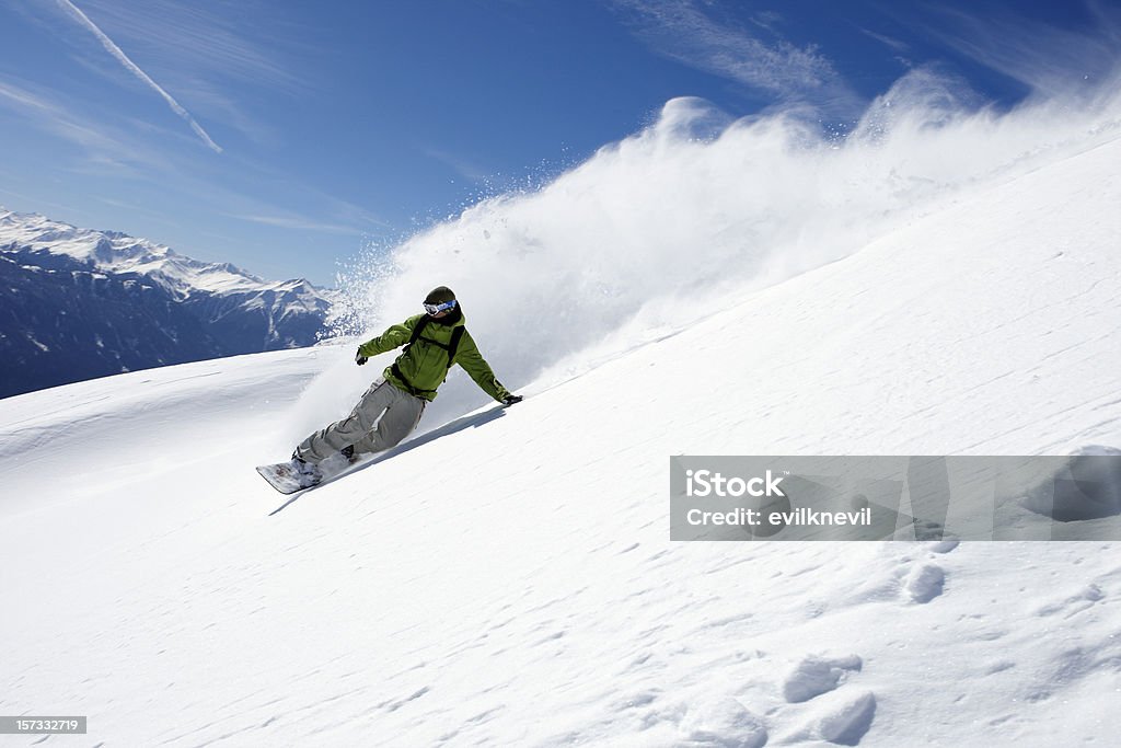 De snowboard freerider - Foto de stock de Snowboarding royalty-free