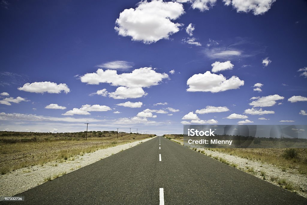 Afrikanische Wüste Highway - Lizenzfrei Afrika Stock-Foto