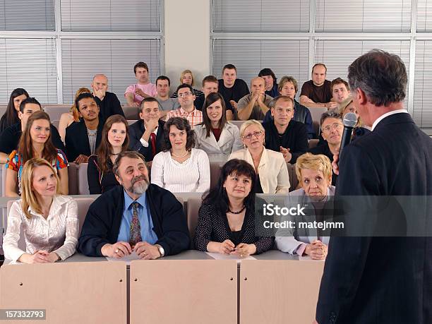 Corporate Seminar Stock Photo - Download Image Now - Adult Student, Audience, Awards Ceremony