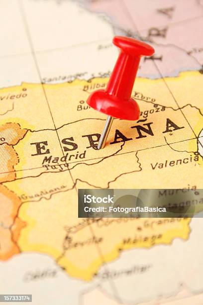 Spain Stock Photo - Download Image Now - Map, Spain, Madrid