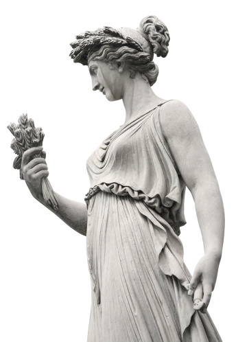 Neo-clásico escultura de las mujeres, Roma, Italia photo