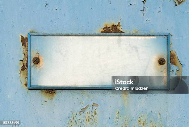 Grunge Alte Türschild Stockfoto und mehr Bilder von Namensschild - Büromaterial - Namensschild - Büromaterial, Altertümlich, Alterungsprozess