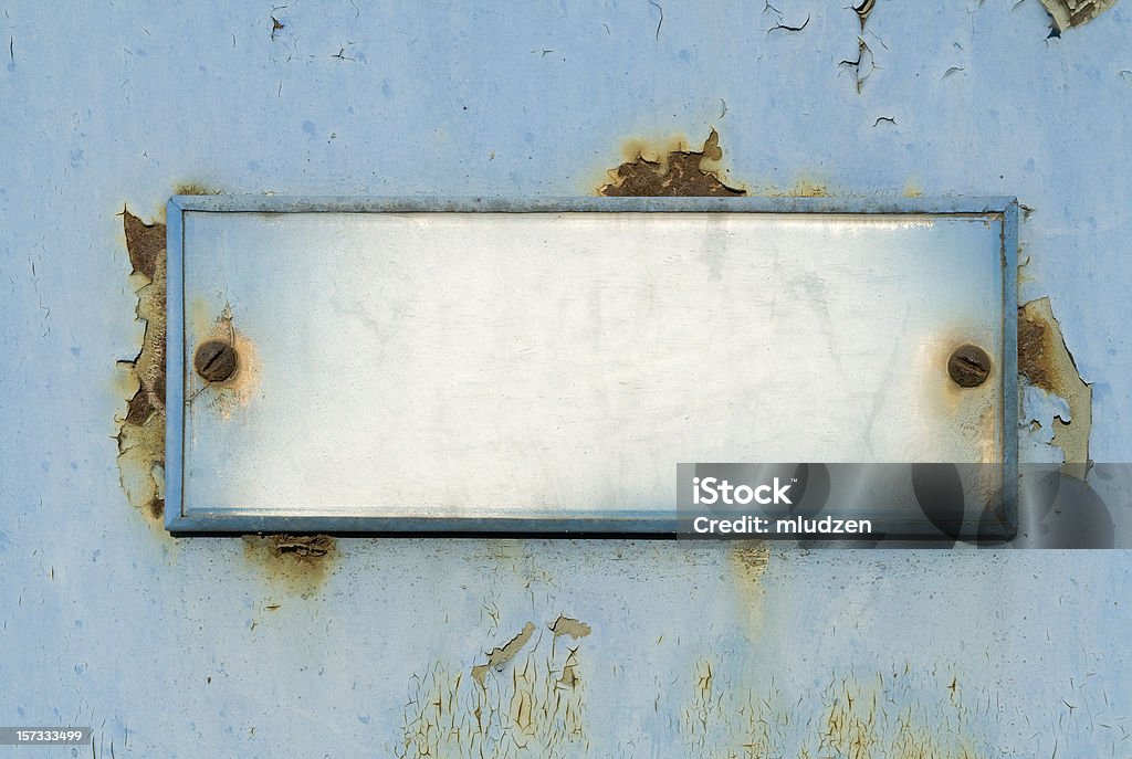 Grunge antiga doorplate - Royalty-free Placa de Nome Foto de stock