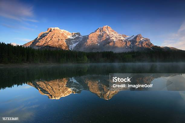 Canmore Canadian Rockies Mountain Scenic Stock Photo - Download Image Now - Kananaskis Country, Lake, Mountain