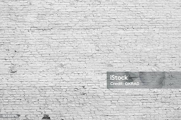 Белые Окрашенные Кирпичные Стены — стоковые фотографии и другие картинки Окружающая стена - Окружающая стена, Эффект ткани, Текстурный