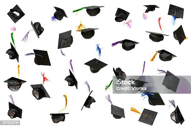 卒業式キャップ白 - 角帽のストックフォトや画像を多数ご用意 - 角帽, カットアウト, 卒業式