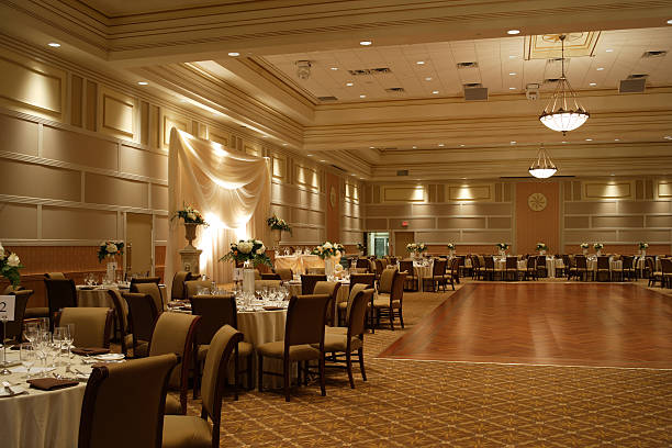 Wedding Hall before Diner  wedding hall stock pictures, royalty-free photos & images